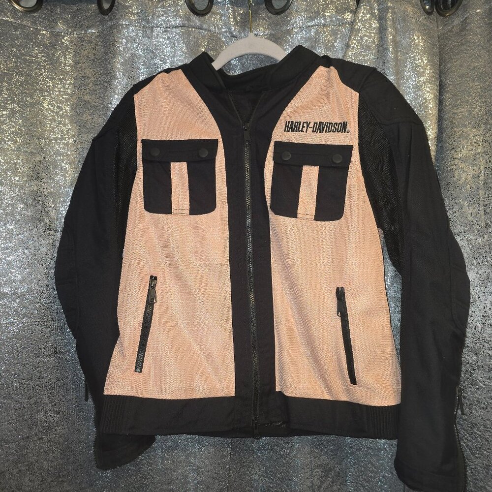 HARLEY-DAVIDSON WOMEN'S ZEPHYR MIXED MEDIA JACKET W/ ZIP-OUT LINER - 97182-22VW